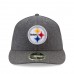 Men's Pittsburgh Steelers New Era Heather Gray Crafted in the USA Low Profile 59FIFTY Fitted Hat 2891991